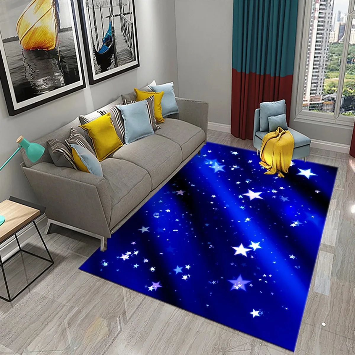 Galaxy Home Textiles - 스타 카펫 공간 갤럭시 지역 러그