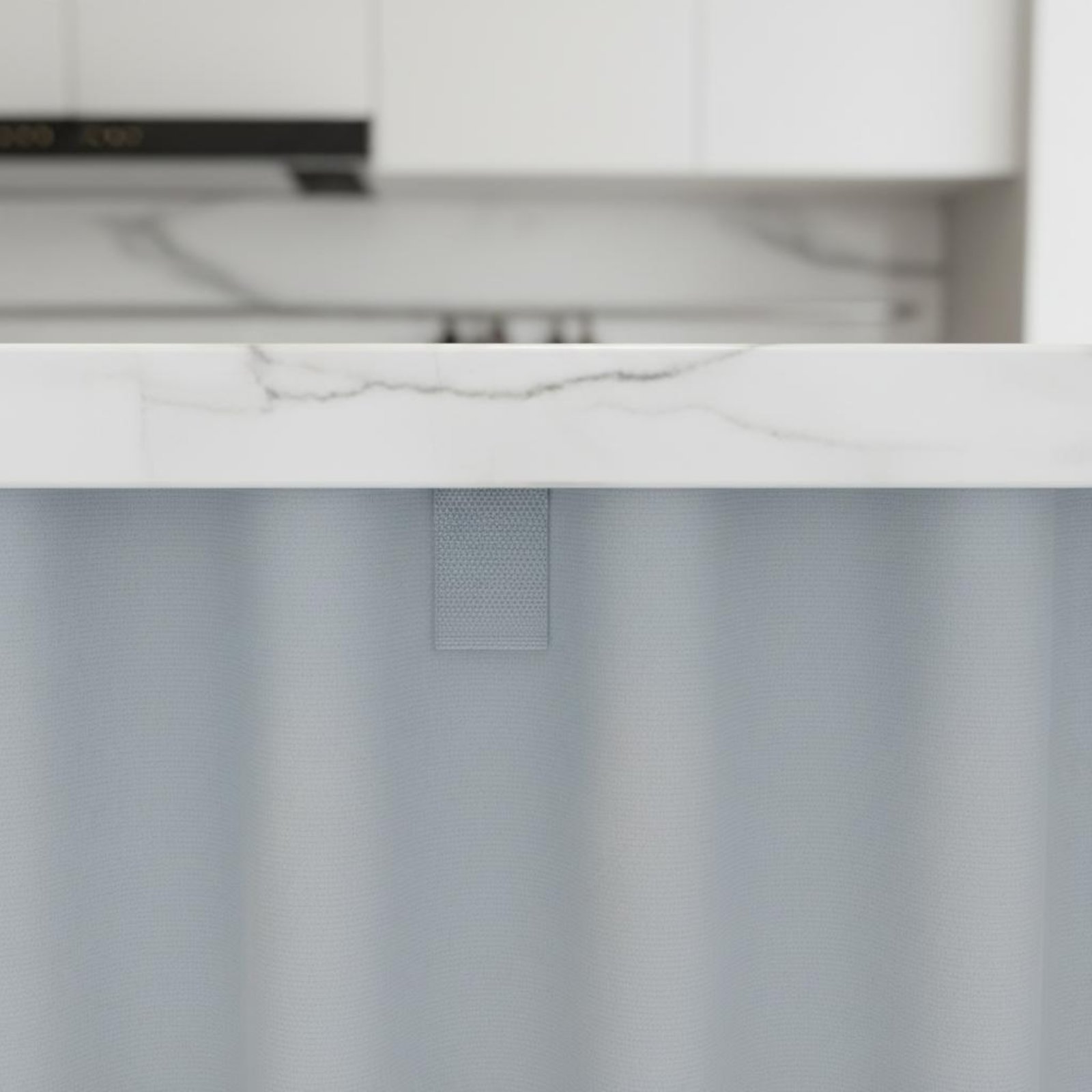 Home Textiles Designer - 후크앤루프 캐비닛 커튼, 단색 디자인, 접착식