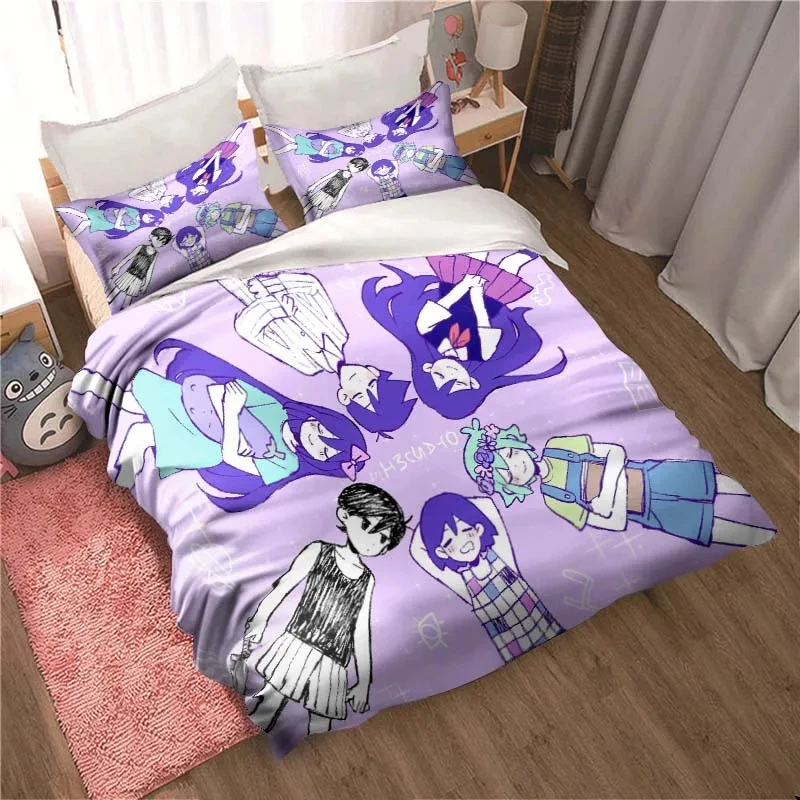Home Textiles Bedding - 패션 3D 프린팅 애니메이션 오모리 침구