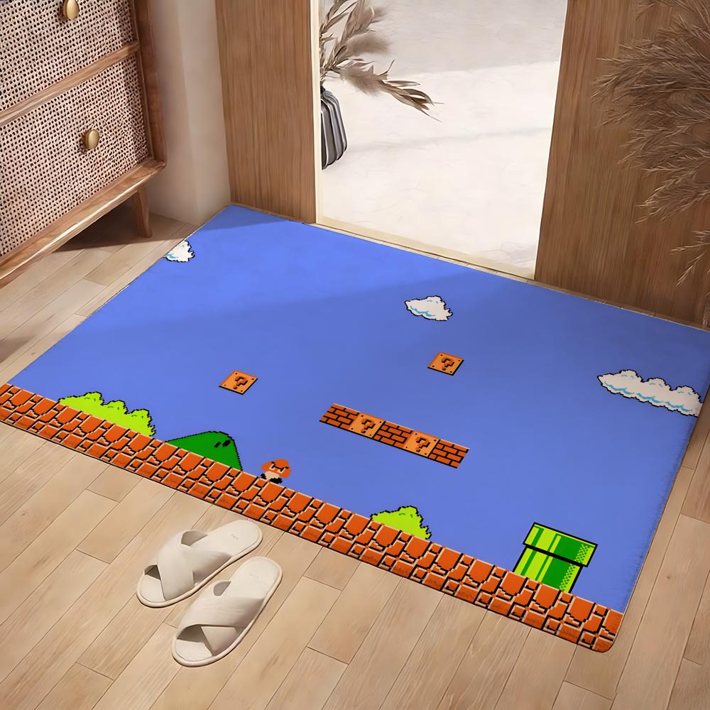 Home Textiles Images - 애니메이션 픽셀 이미지 바닥 매트 부드러운