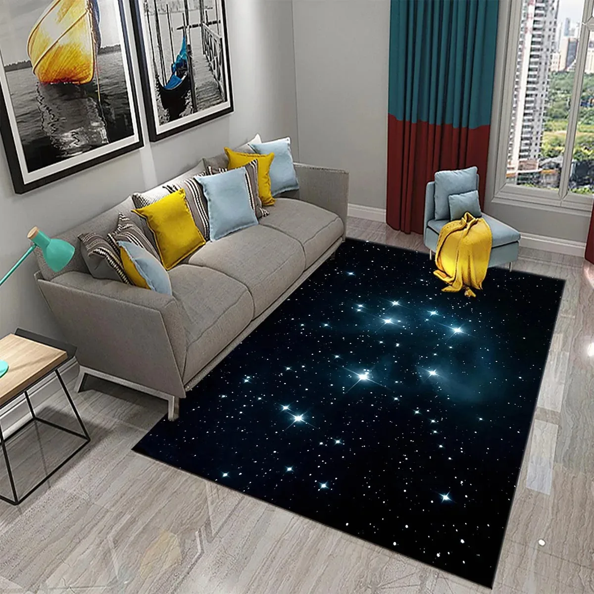 스타 카펫 공간 갤럭시 지역 러그 거실 커피 의자 침실 - Galaxy Home Textiles 리뷰 및 가격
