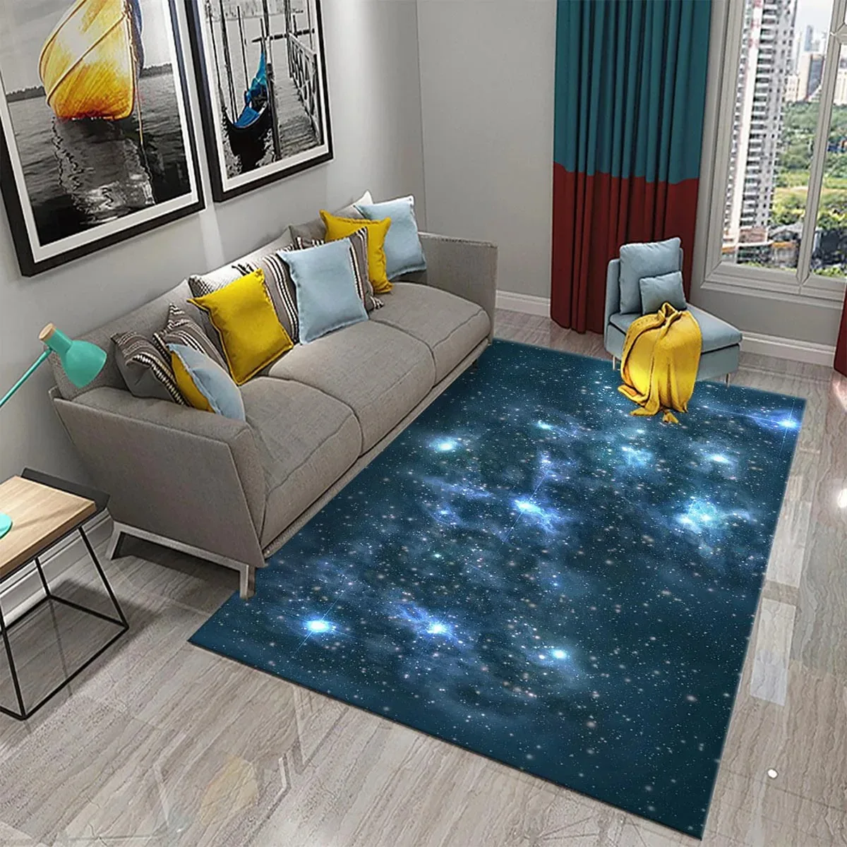 스타 카펫 공간 갤럭시 지역 러그 거실 커피 의자 침실 - Galaxy Home Textiles 리뷰 및 가격