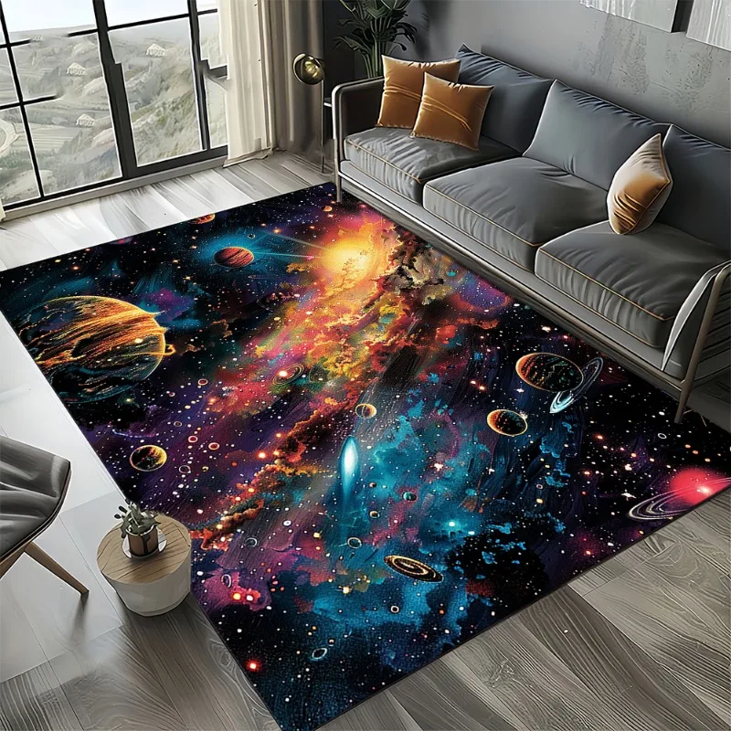 우주 성운 스타 블랙홀 갤럭시 카펫 러그 거실 장식 카 - Galaxy Home Textiles 리뷰 및 가격