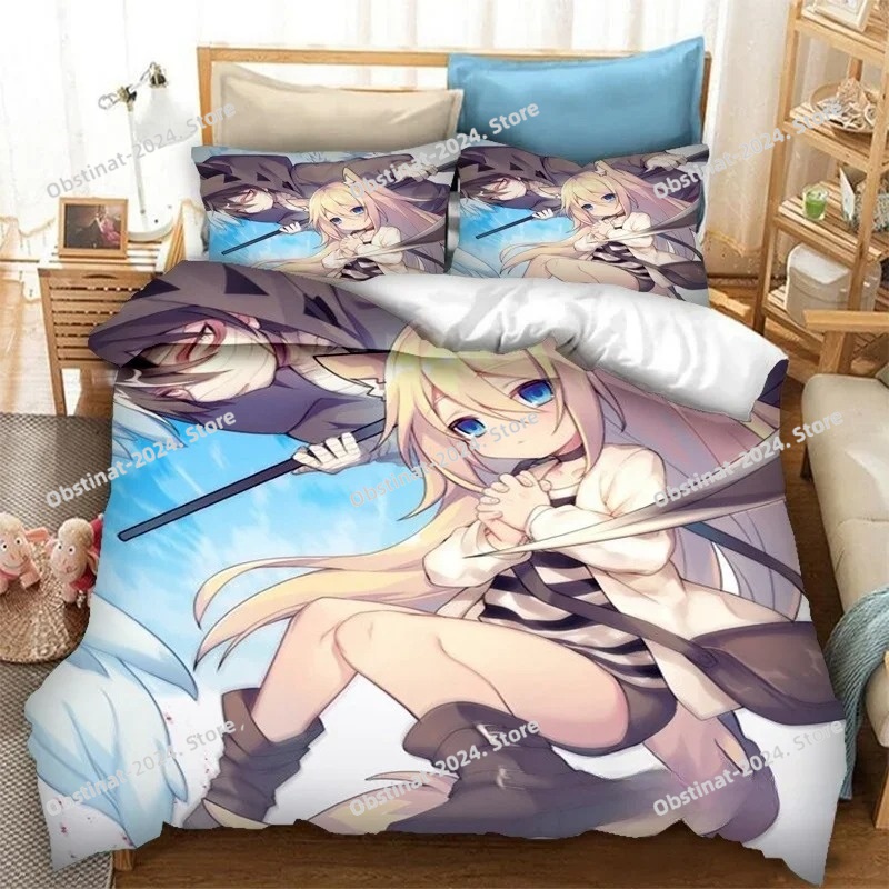 3D 프린트 애니메이션 죽음의 천사 침구 세트 이불 커 - Home Textiles Bedding 리뷰 및 가격
