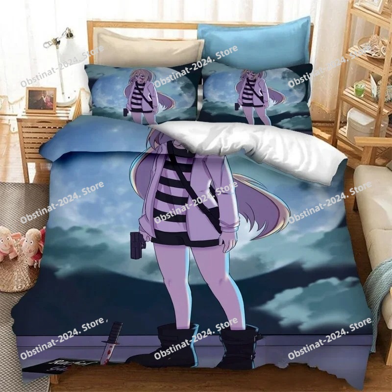 3D 프린트 애니메이션 죽음의 천사 침구 세트 이불 커 - Home Textiles Bedding 리뷰 및 가격