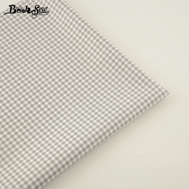 신상 100% 코튼 원단, 회색 및 흰색 체크 디자인, - Home Textiles Designer 리뷰 및 가격