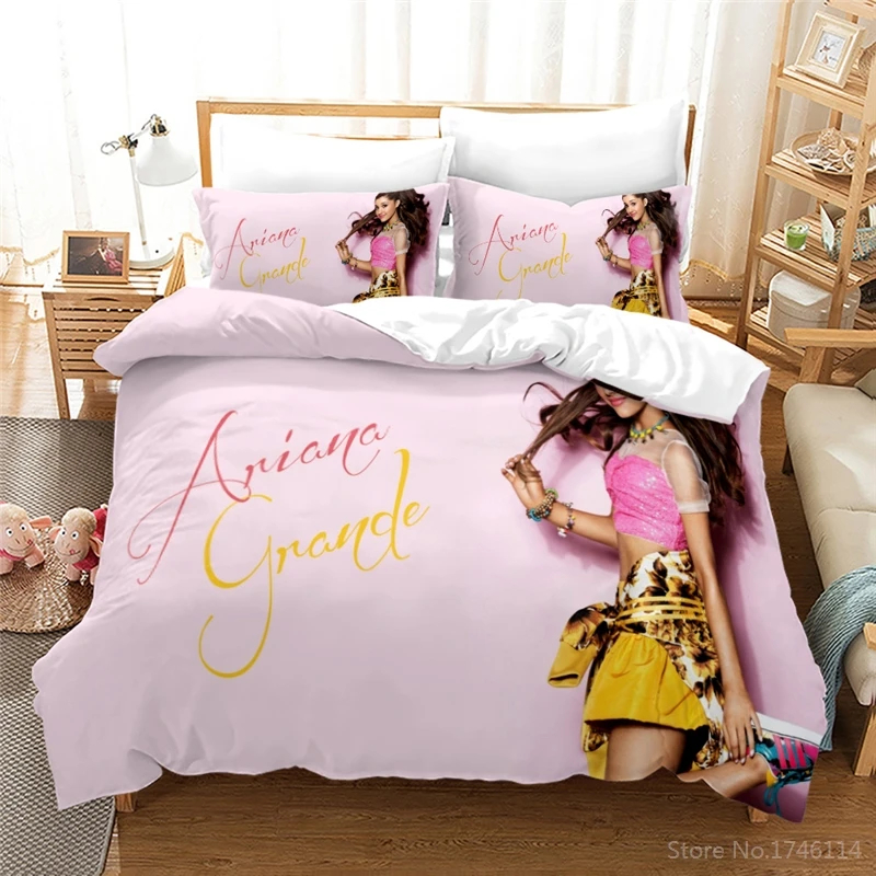 패션 섹시한 소녀 아리아나 그란데 3D 침구 세트 이불 - Home Textiles Bedding 리뷰 및 가격