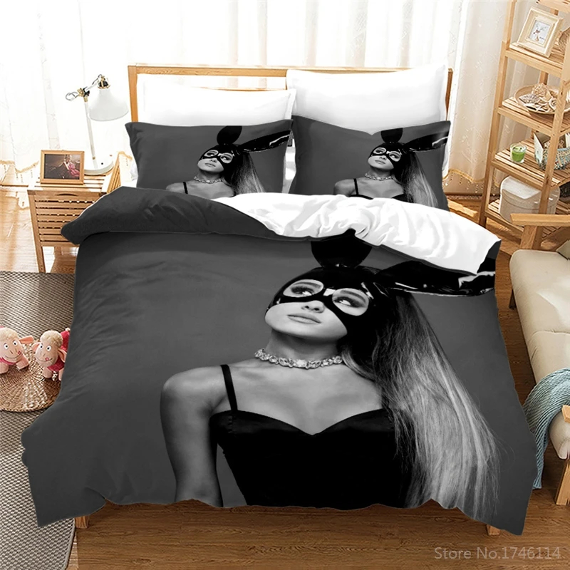 패션 섹시한 소녀 아리아나 그란데 3D 침구 세트 이불 - Home Textiles Bedding 리뷰 및 가격