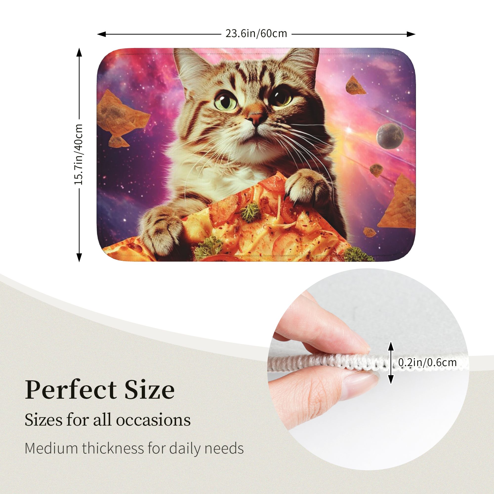 밈캣 갤럭시 스페이스 피자 정크 푸드 도어매트 쿠션 카 - Galaxy Home Textiles 리뷰 및 가격