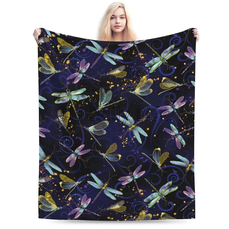 Dragonfly Galaxy 양털 담요 경량 플란넬  - Galaxy Home Textiles 리뷰 및 가격