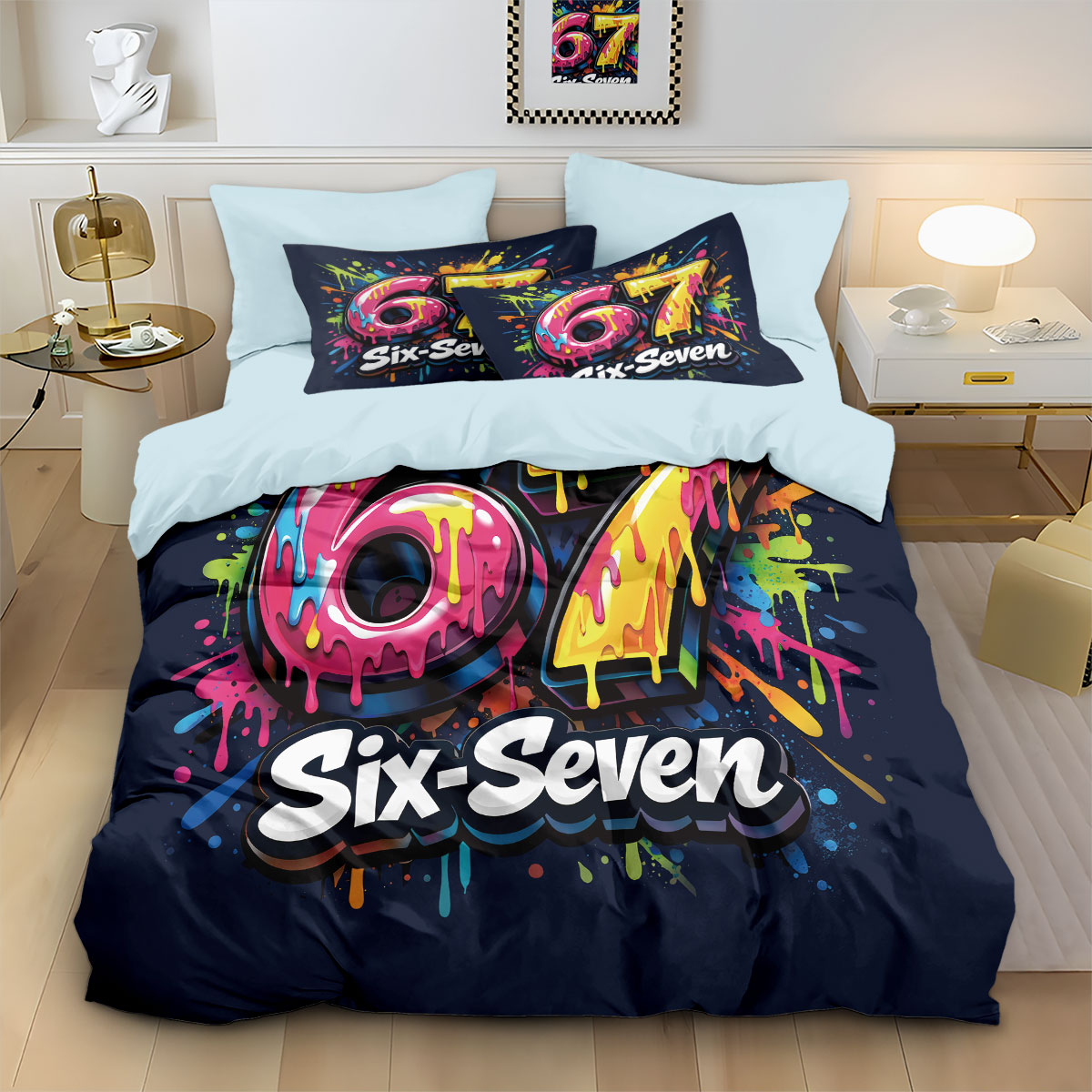 3pcs 그래피티 스타일 게임 컨트롤러 67 요소 인쇄 - Home Textiles Bedding 리뷰 및 가격