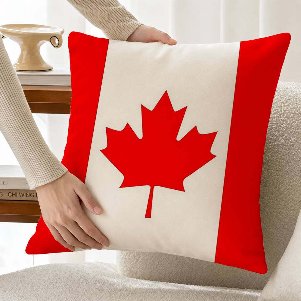 C-캐나다 국기 면 린넨 사각 베개 커버 홈 데코 선물 - Home Textiles Canada 리뷰 및 가격