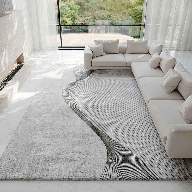 추상적인 밝은 회색 카펫 현대 럭셔리 홈 장식 깔개 대 - Luxury Home Textiles Usa 리뷰 및 가격