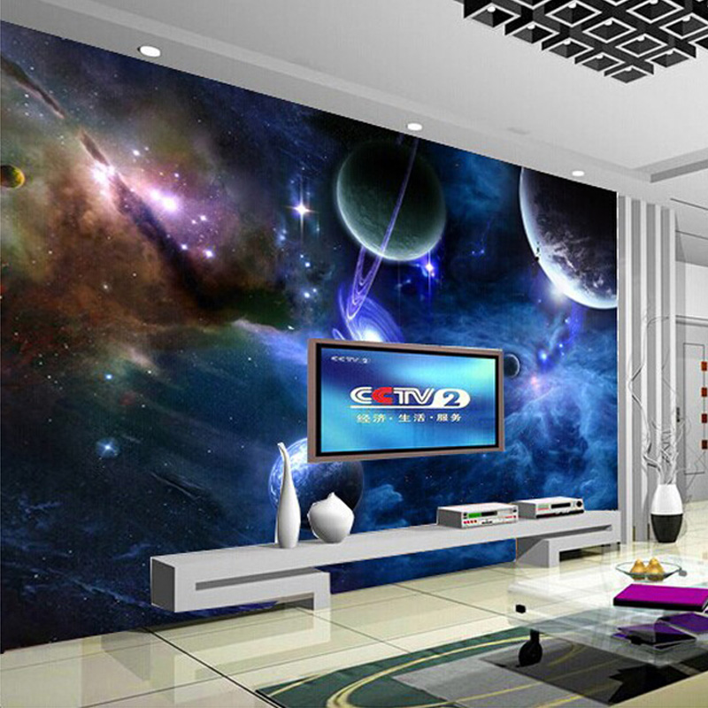 맞춤형 제품 3D 벽화 은하 우주 별 사진 벽지 홈 인 - Galaxy Home Textiles 리뷰 및 가격