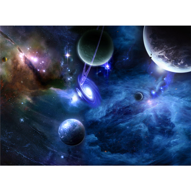 맞춤형 제품 3D 벽화 은하 우주 별 사진 벽지 홈 인 - Galaxy Home Textiles 리뷰 및 가격