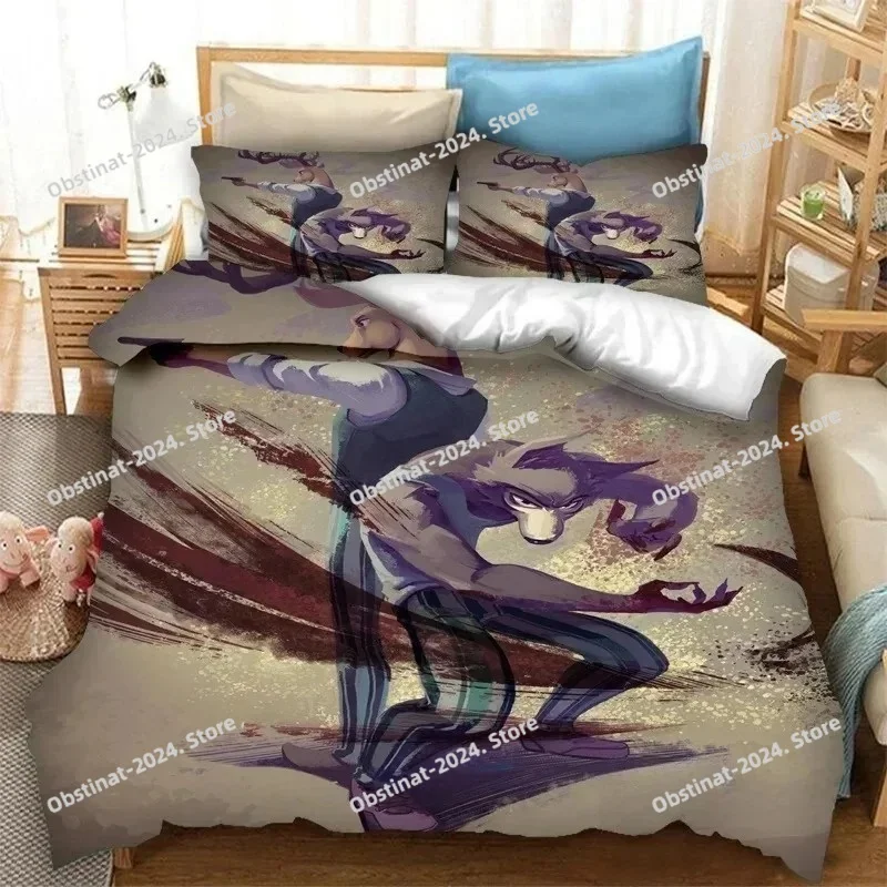 애니메이션 BEASTARS 침구 세트 프린트 침대 세트 - Home Textiles Bedding 리뷰 및 가격
