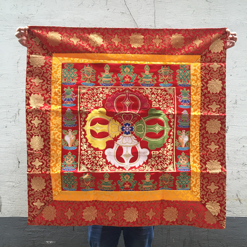 도매 불교 용품 티베트 가정 불교 사원 팔경 자수 외바 - Home Textiles Wholesale 리뷰 및 가격
