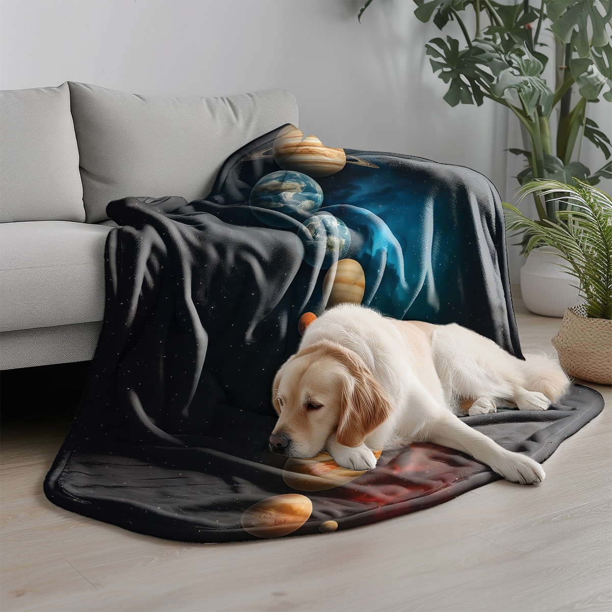 갤럭시 행성 패턴 플란넬 프린트 담요 모든 계절에 적합 - Galaxy Home Textiles 리뷰 및 가격