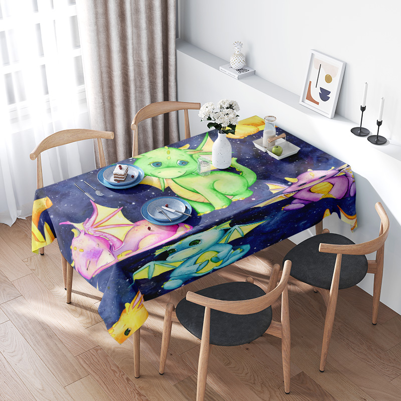 활기찬 갤럭시 유니콘 식탁보 주방 또는 침실을 위한 예 - Galaxy Home Textiles 리뷰 및 가격