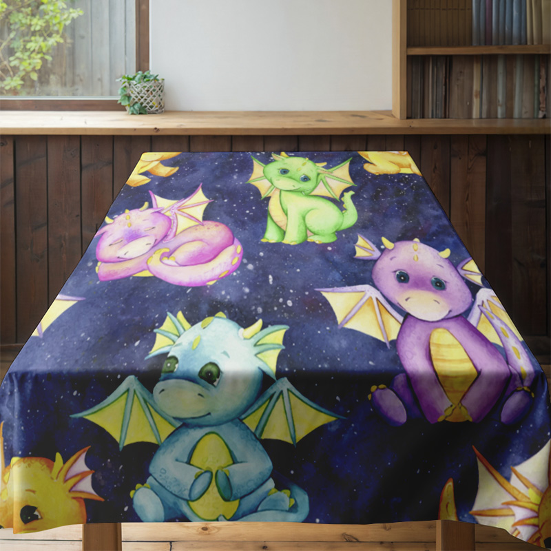 활기찬 갤럭시 유니콘 식탁보 주방 또는 침실을 위한 예 - Galaxy Home Textiles 리뷰 및 가격