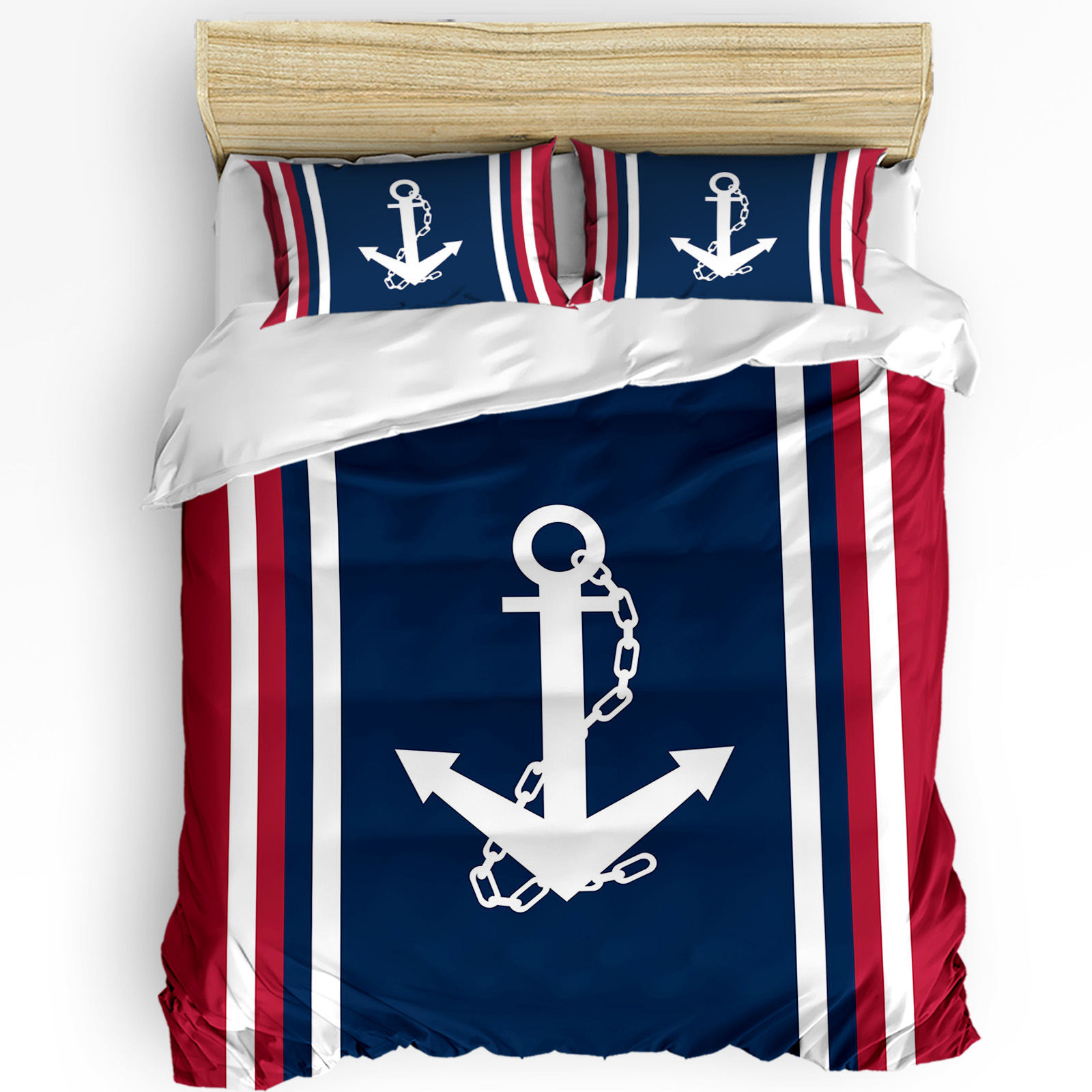 해상 앵커 선박 등대 고래 아트 3pcs 침구 세트 더 - Home Textiles Bedding 리뷰 및 가격
