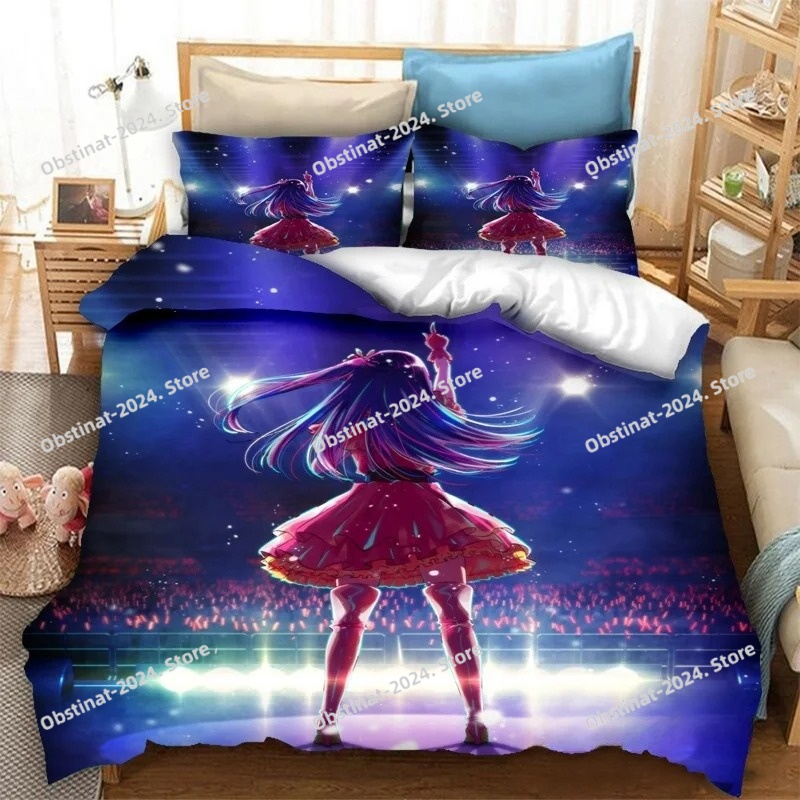 애니메이션 오시노코 3D 프린팅 침구 세트 이불 커버  - Home Textiles Bedding 리뷰 및 가격