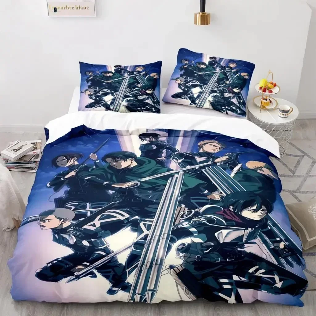애니메이션 진격의 거인 홈 텍스타일 프린트 침구 세트  - Home Textiles Bedding 리뷰 및 가격