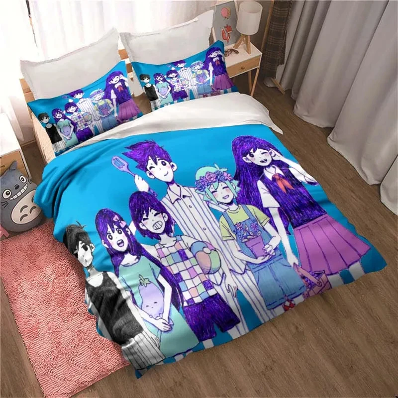 패션 3D 프린팅 애니메이션 오모리 침구 세트 사계절용 - Home Textiles Bedding 리뷰 및 가격