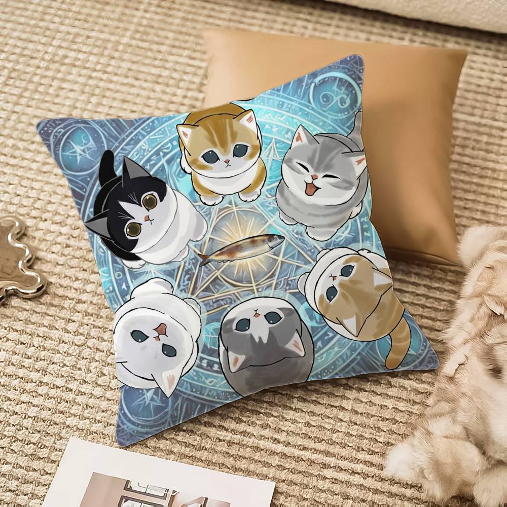 럭셔리 귀여운 모후산드 고양이 베개 커버 항균 지퍼 소 - Luxury Home Textiles Usa 리뷰 및 가격