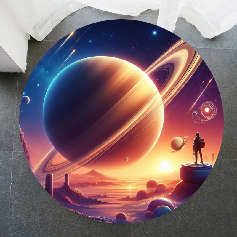 갤럭시 라운드 러그 우주 공간 성운 별 별이 빛나는 카 - Galaxy Home Textiles 리뷰 및 가격
