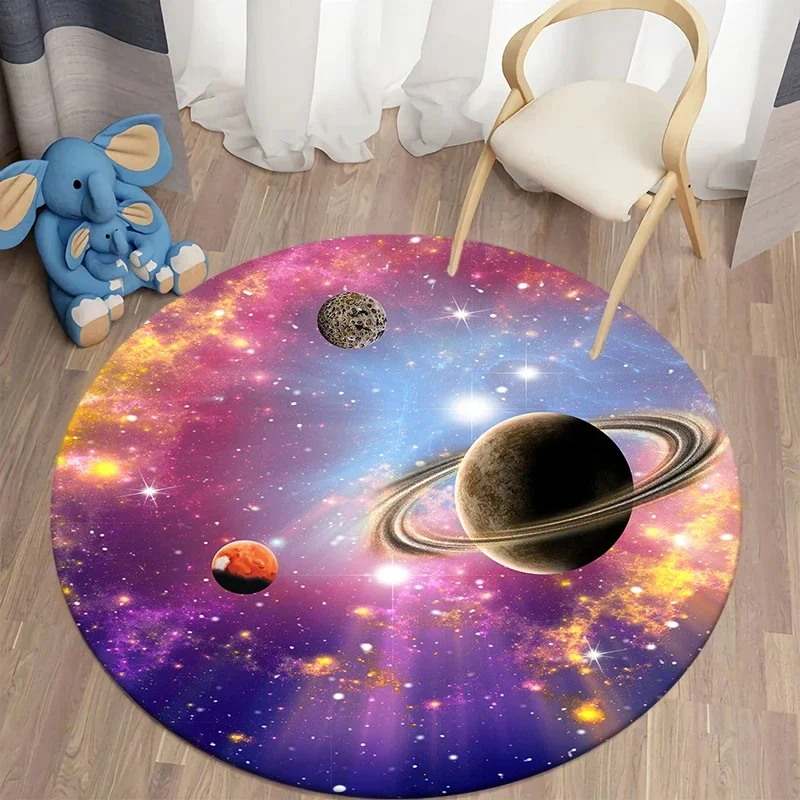 갤럭시 라운드 러그 우주 공간 성운 별 별이 빛나는 카 - Galaxy Home Textiles 리뷰 및 가격