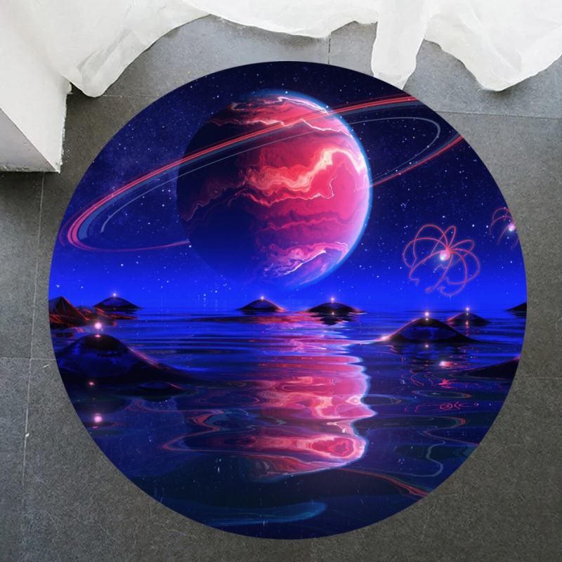 갤럭시 라운드 러그 우주 공간 성운 별 별이 빛나는 카 - Galaxy Home Textiles 리뷰 및 가격