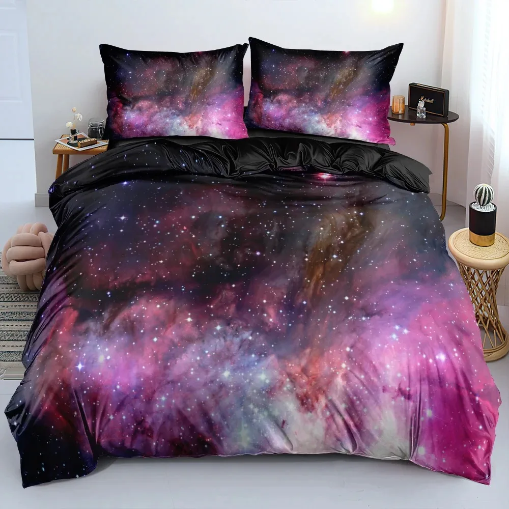 럭셔리 갤럭시 다크 블루 편안한 이불 이불 커버 베개  - Galaxy Home Textiles 리뷰 및 가격
