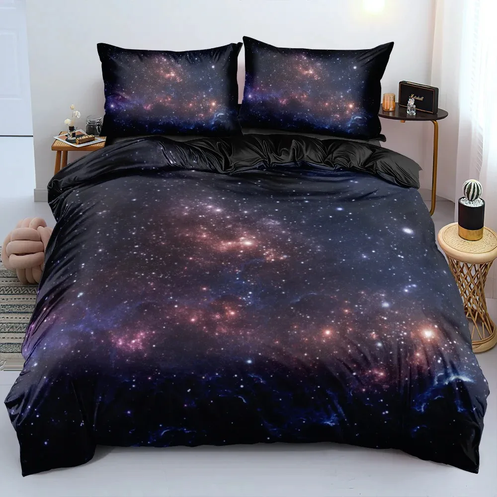럭셔리 갤럭시 다크 블루 편안한 이불 이불 커버 베개  - Galaxy Home Textiles 리뷰 및 가격
